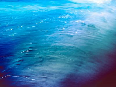 Calm waves abstraction representing tranquility and balance